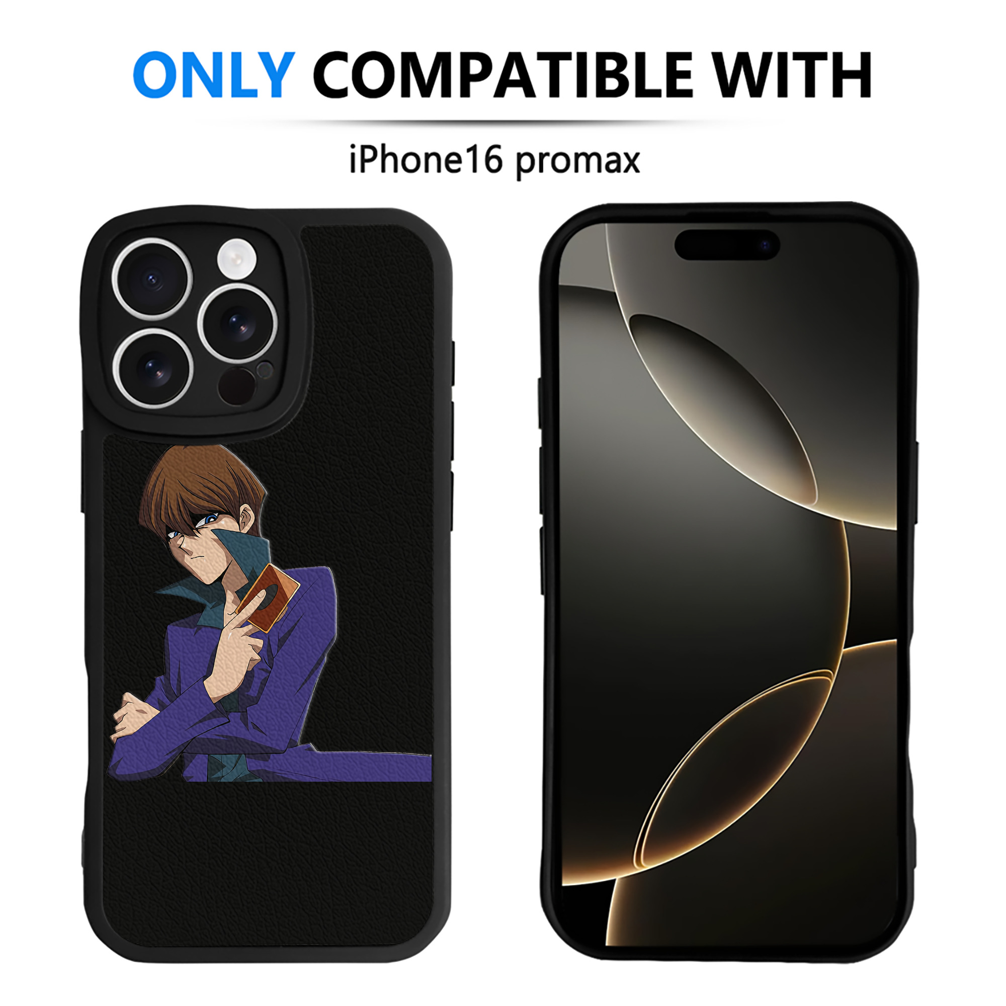 遊☆戯☆王 Yu-Gi-Oh! 【iPhone 16シリーズ対応】シリコンスマホケース（レザー調） 材質：シリコン